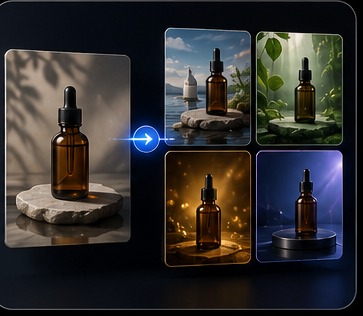 Product scene direction visual