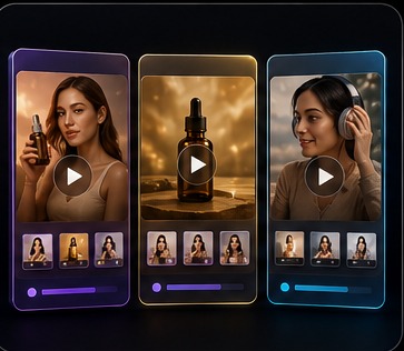 Ready-to-post A/B/C video batch visual